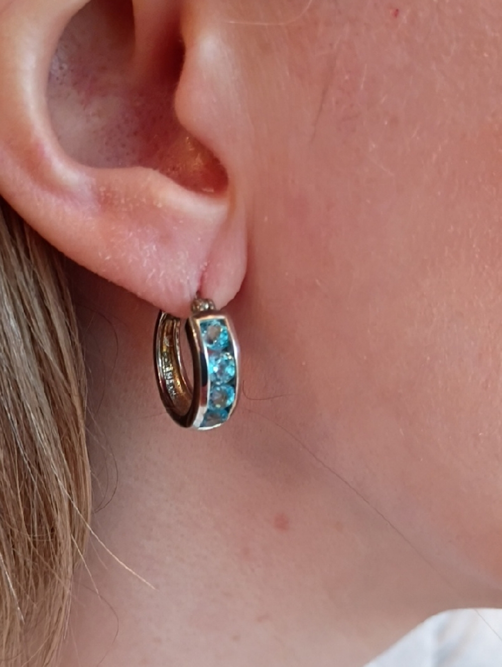 Silver earrings